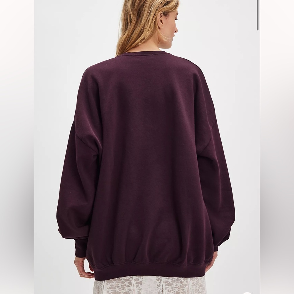 Free People The Laundry Room Heartbrite Jumper Embellished Hearts Sweatshirt S - Picture 3 of 8